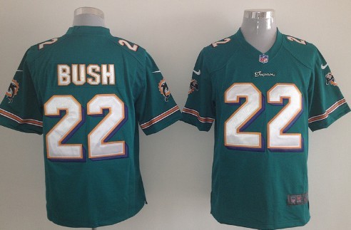 Miami Dolphins 22 Reggie Bush Green Game NFL Jersey